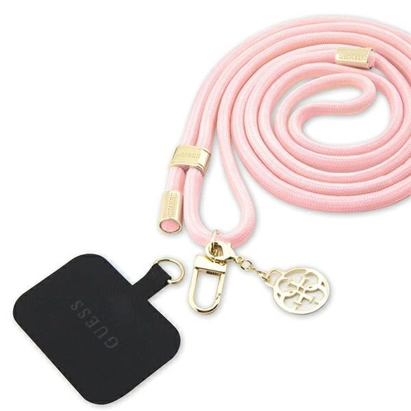 Guess Nylon 4G Metal Charm CBDY Kabel telefon rem - pink