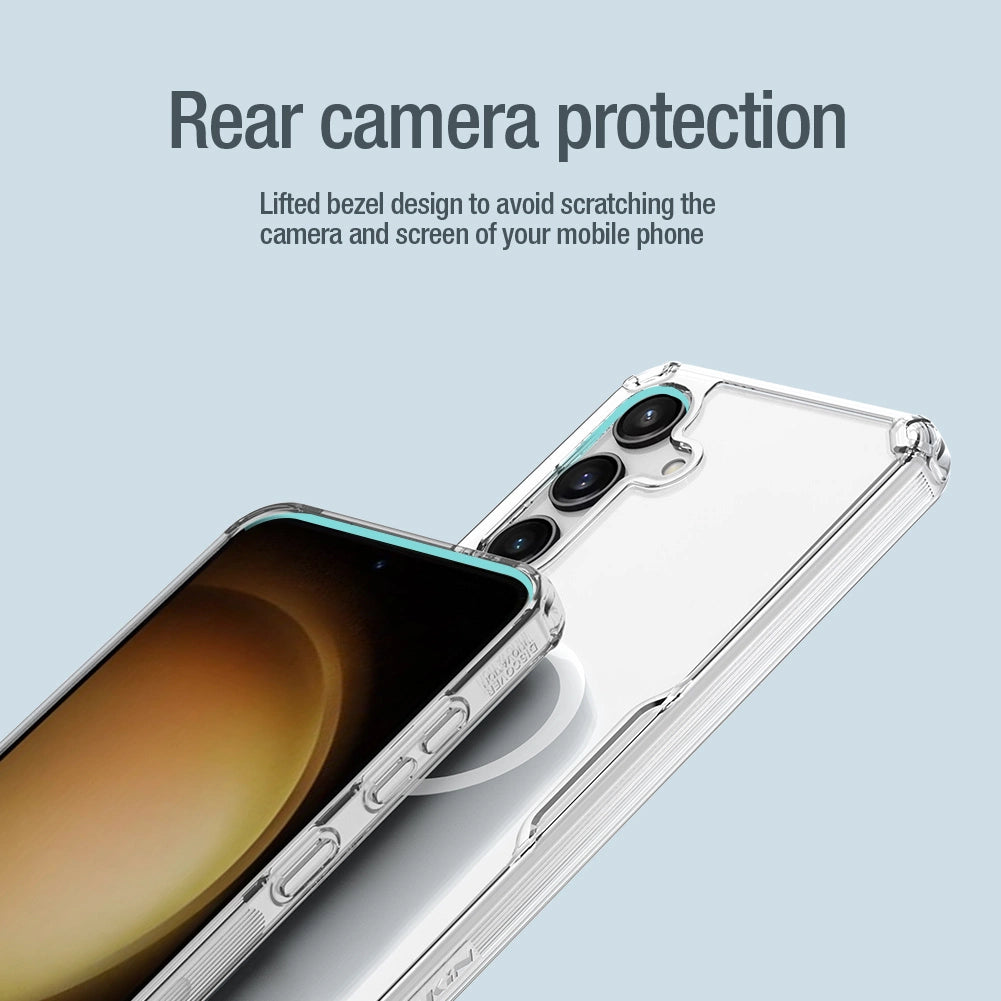 Nillkin Nature Pro pansret kuffert med magnetisk ring til Samsung Galaxy S24+ - hvid