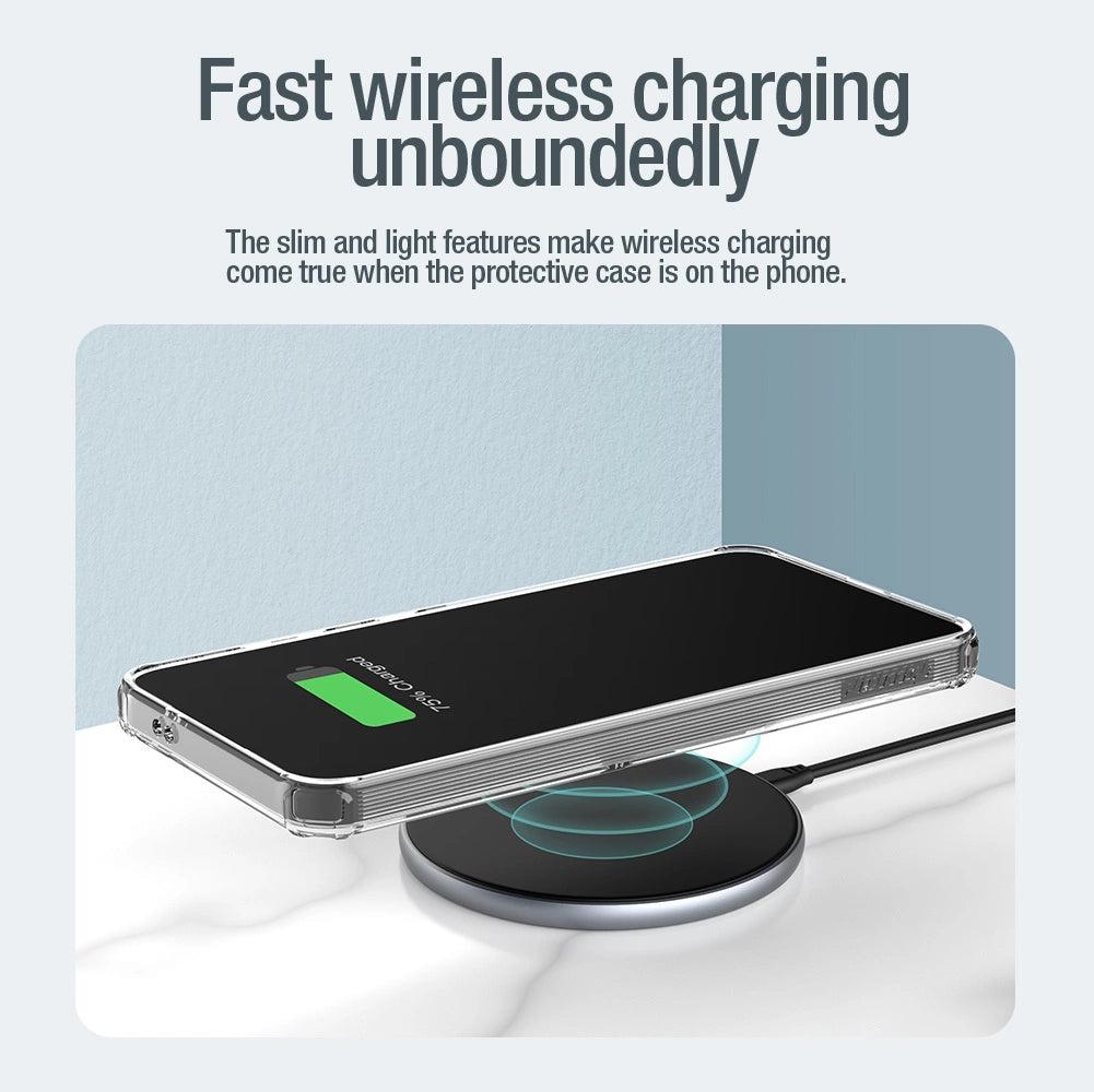 Nillkin Nature Pro pansret kuffert med magnetisk ring til Samsung Galaxy S24+ - hvid