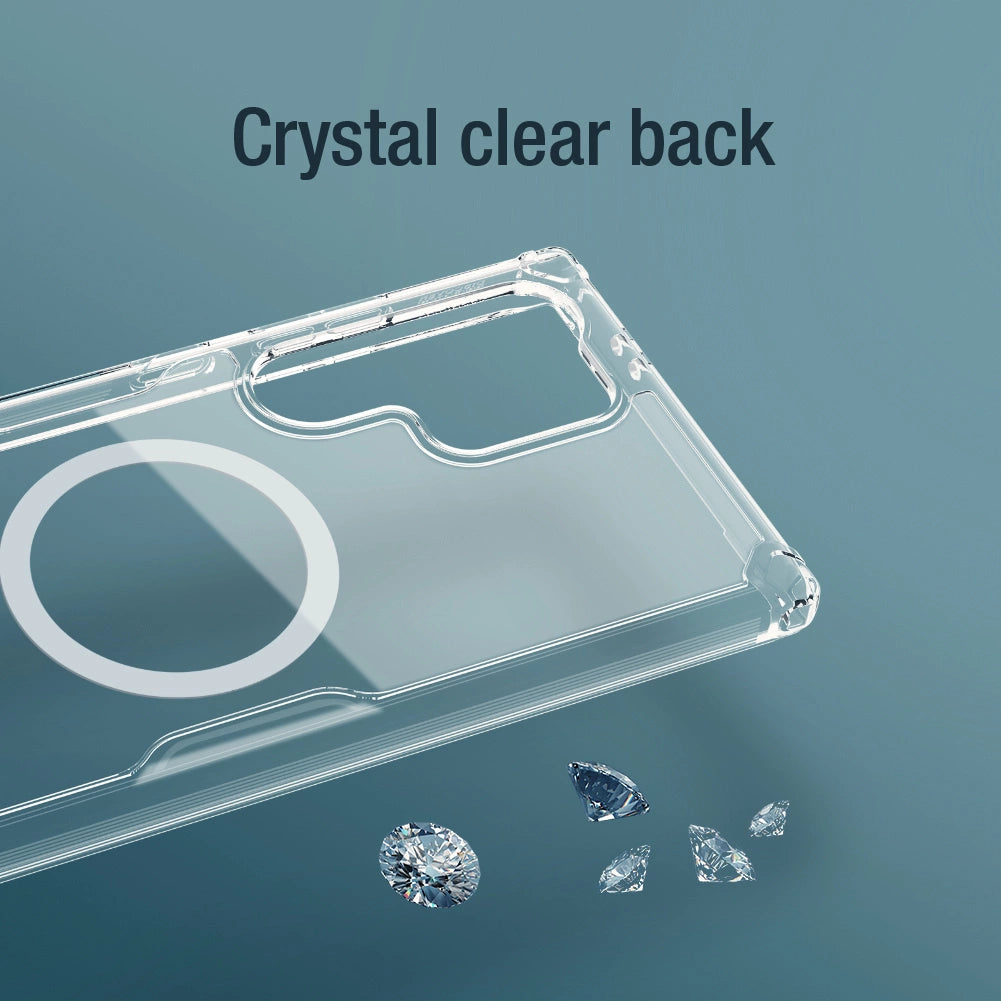 Nillkin Nature Pro pansret kuffert med magnetisk ring til Samsung Galaxy S24 Ultra - hvid