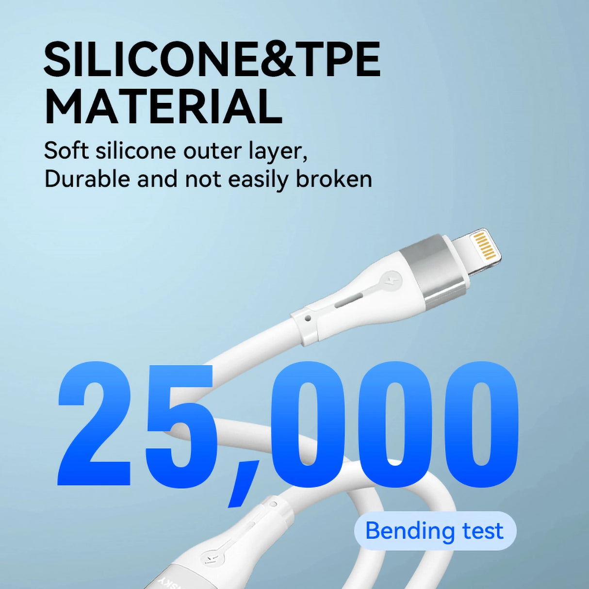 Wozinsky WSTCL2 Lightning / USB-C PD 27W kabel 2 m - hvid