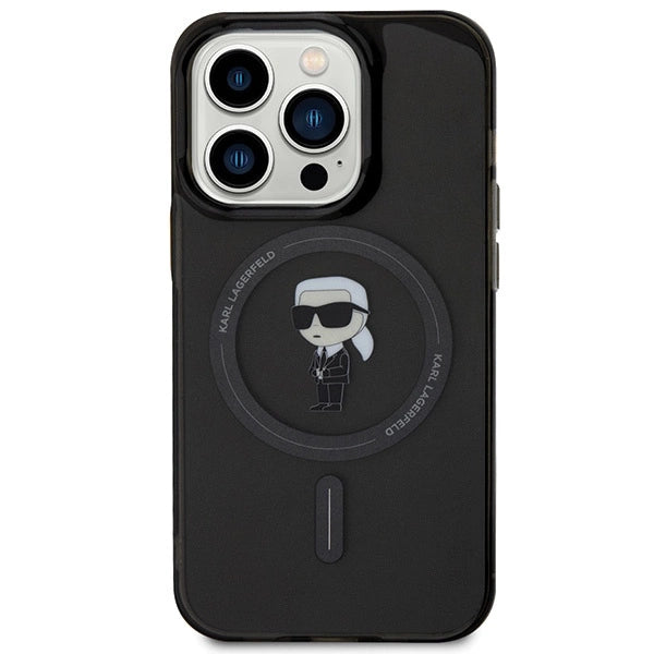 Karl Lagerfeld IML Ikonik MagSafe iPhone 14 Pro Max Case - Black