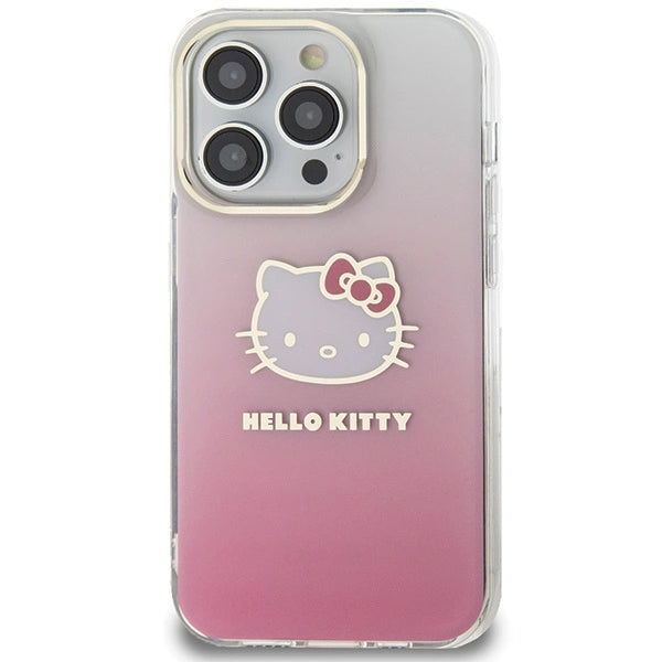 Hello Kitty IML Gradient Electrop Kitty Head case for iPhone 14 Pro - pink