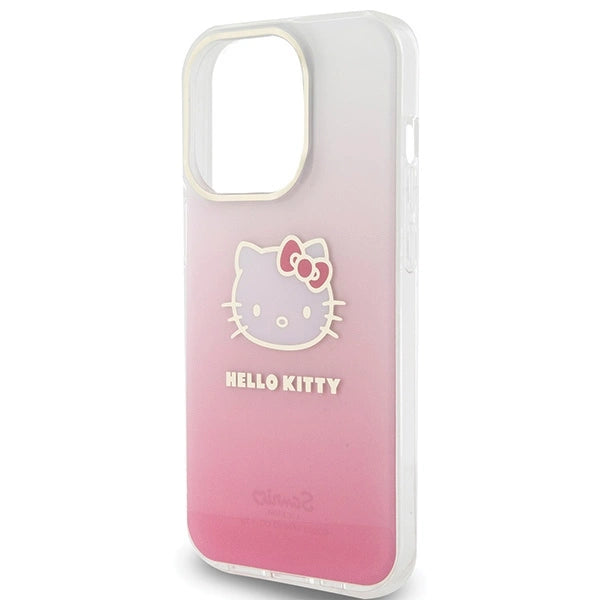 Hello Kitty IML Gradient Electrop Kitty Head case for iPhone 14 Pro Max - pink