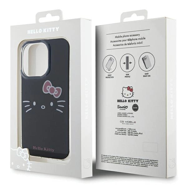Hello Kitty IML Kitty Face case for iPhone 15 Pro Max - black