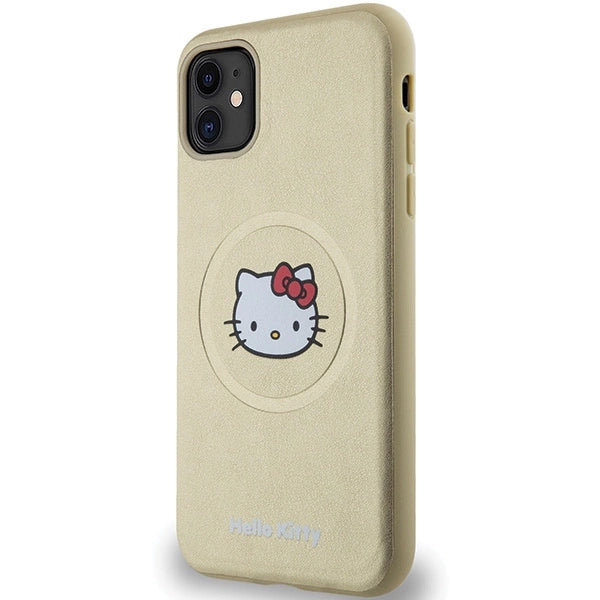 Hello Kitty Leather Kitty Head MagSafe case for iPhone 11 / Xr - gold
