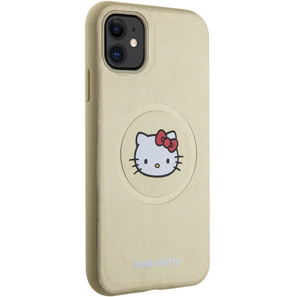 Hello Kitty Leather Kitty Head MagSafe case for iPhone 11 / Xr - gold
