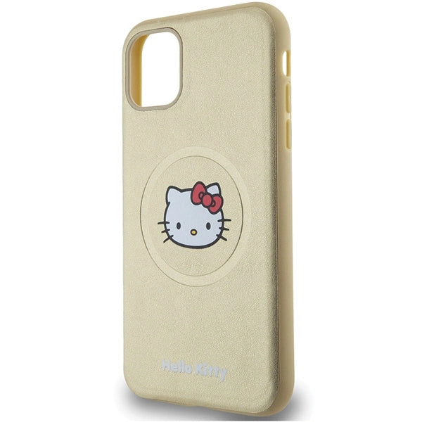 Hello Kitty Leather Kitty Head MagSafe case for iPhone 11 / Xr - gold