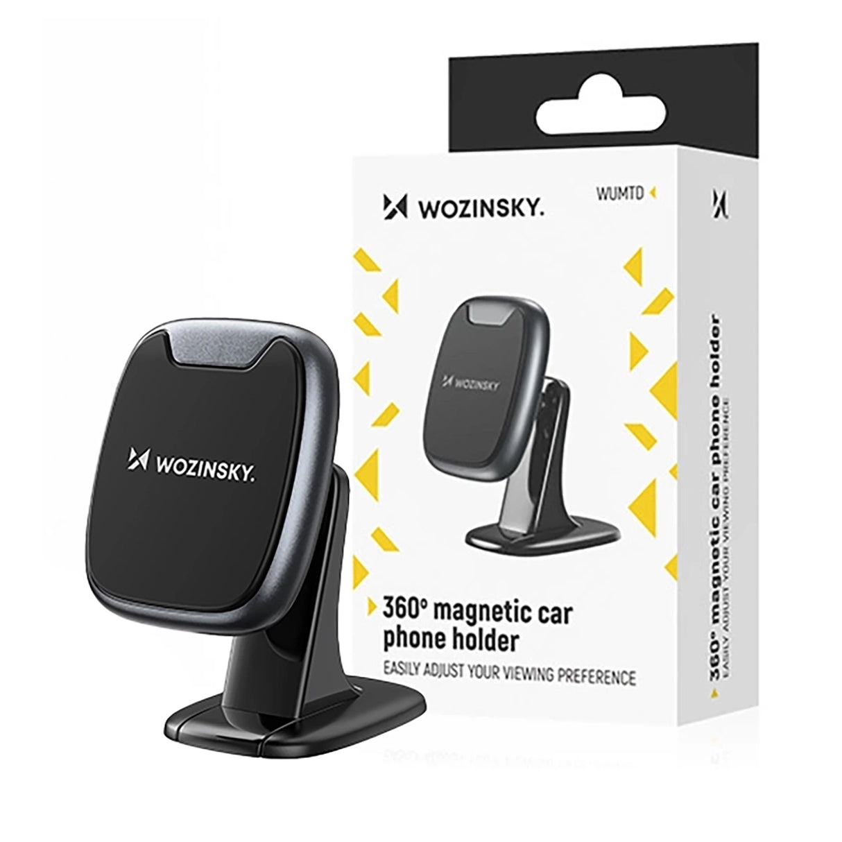 Wozinsky WUMTD Magnetic Car Dashboard Phone Holder - Black