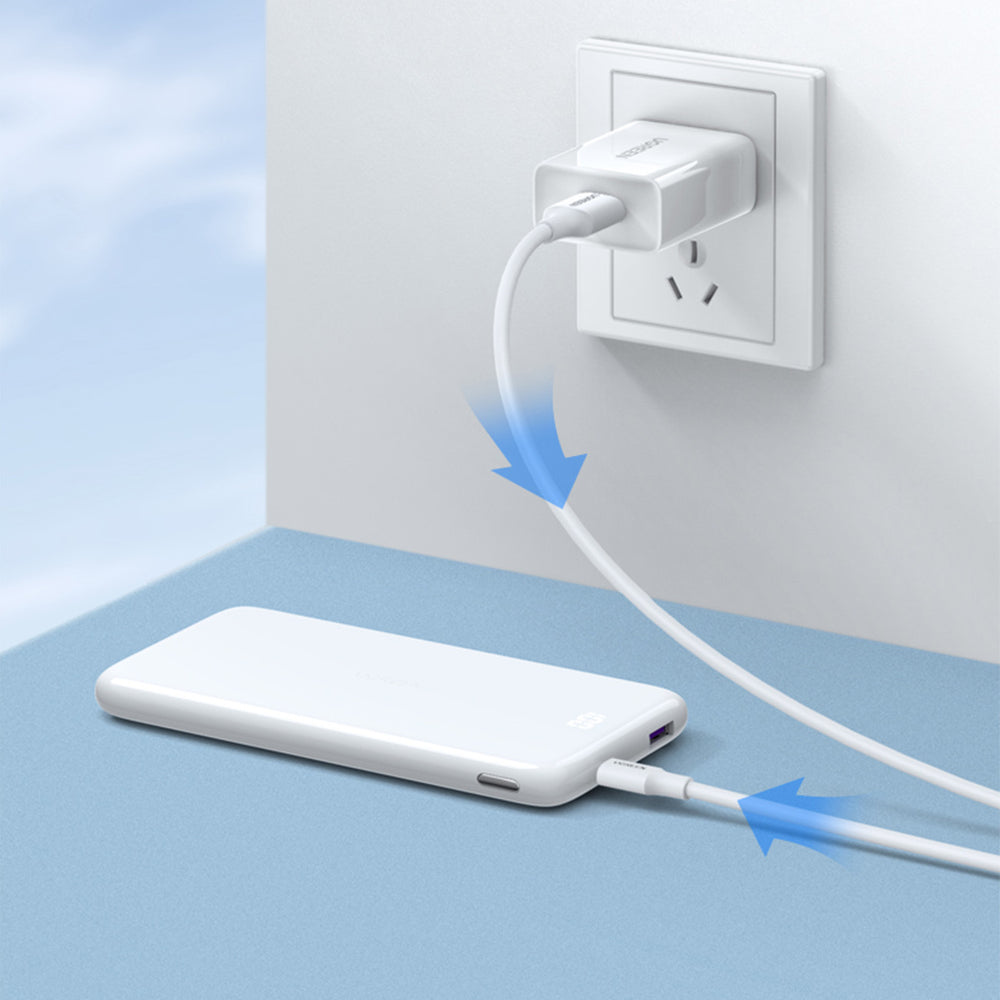 Grøn US289 60142 mikro USB / USB-A kabel 1,5 m - hvid