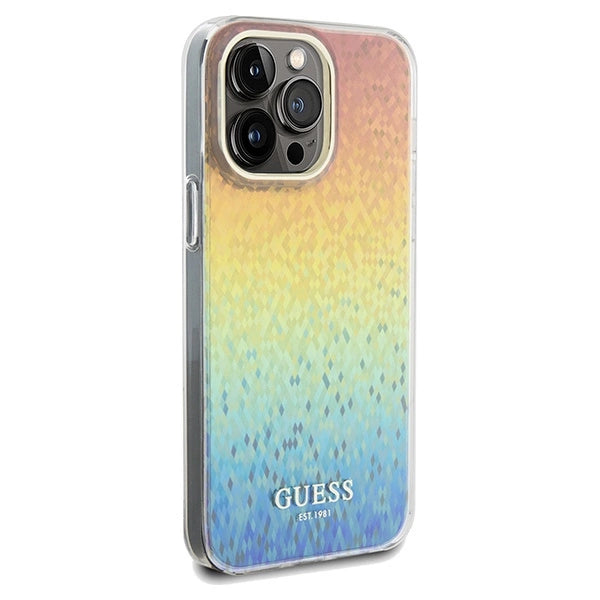 Guess IML Faceted Mirror Disco Iridescent case for iPhone 13 Pro / 13 - multicolor