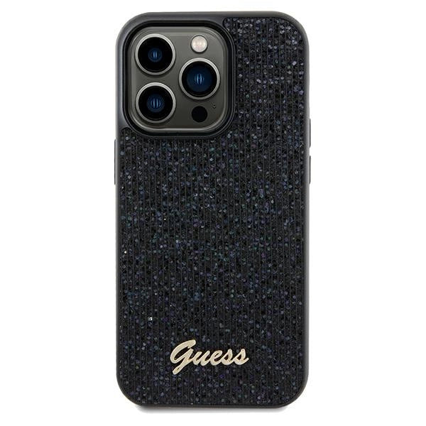 Guess Disco Metal Script case for iPhone 13 Pro / 13 - black