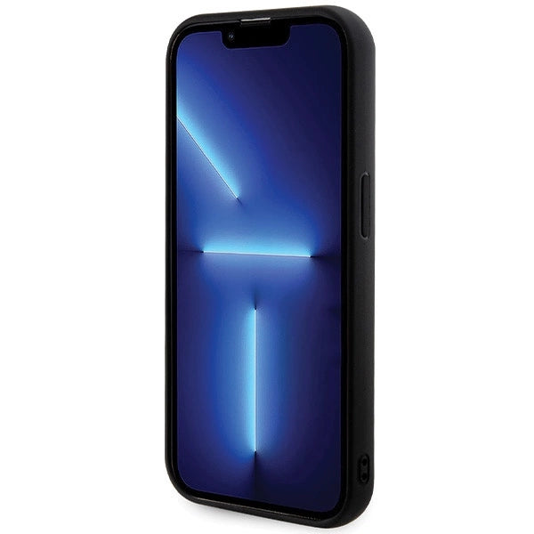 Guess Sequin Script Metallæske til iPhone 13 Pro / 13 - sort