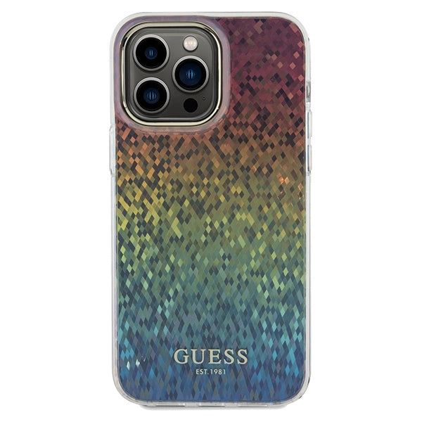 Guess IML Faceted Mirror Disco Iridescent case til iPhone 13 Pro Max - flerfarvet