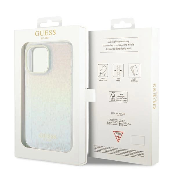 Guess IML Faceted Mirror Disco Iridescent case til iPhone 13 Pro Max - flerfarvet