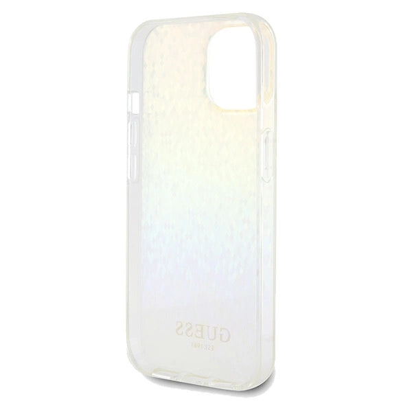 Guess IML Faceted Mirror Disco Iridescent case for iPhone 14 / 15 / 13 - multicolor