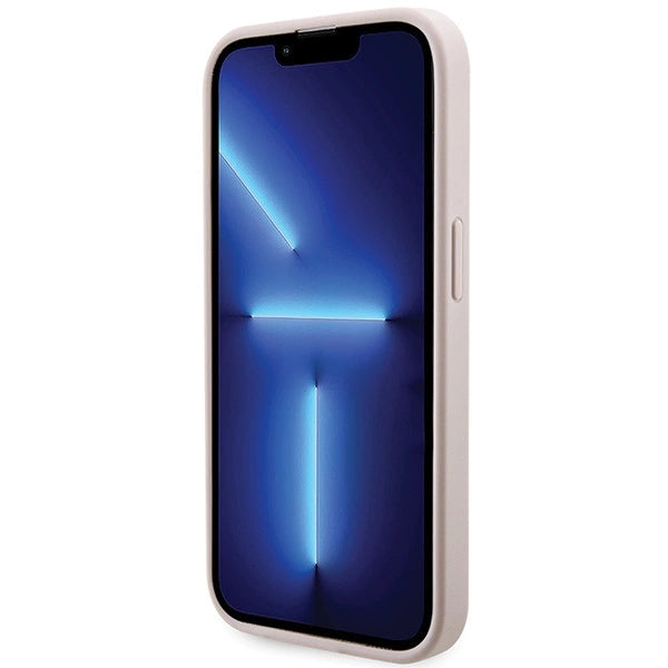 Guess 4G Printed Stripes MagSafe case for iPhone 15 Pro - pink