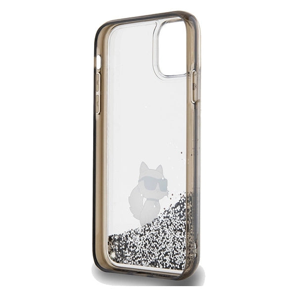 Karl Lagerfeld Liquid Glitter Choupette case for iPhone 11 / Xr - transparent