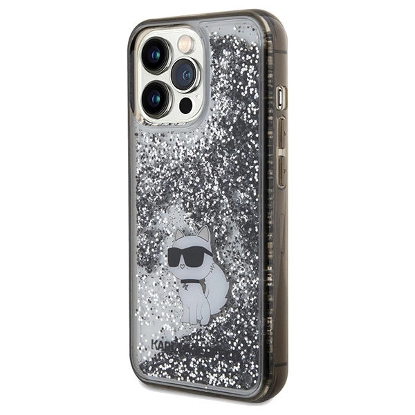 Karl Lagerfeld Liquid Glitter Choupette case for iPhone 13 Pro / 13 - transparent