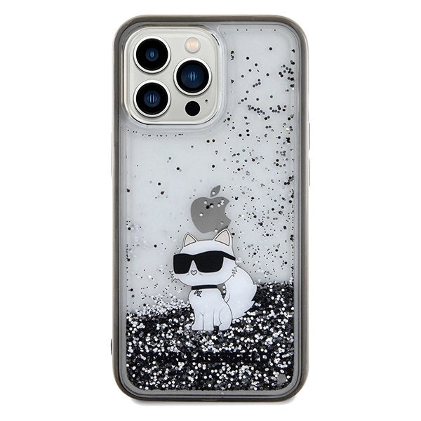 Karl Lagerfeld Liquid Glitter Choupette case for iPhone 13 Pro / 13 - transparent