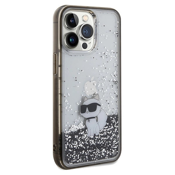 Karl Lagerfeld Liquid Glitter Choupette case for iPhone 13 Pro / 13 - transparent
