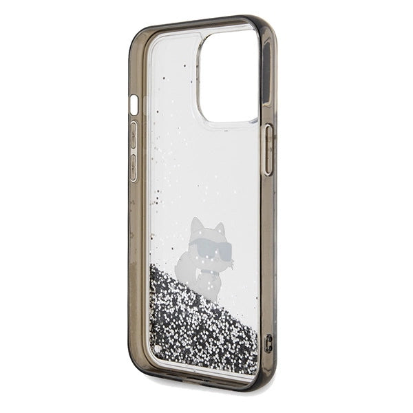 Karl Lagerfeld Liquid Glitter Choupette case for iPhone 13 Pro / 13 - transparent