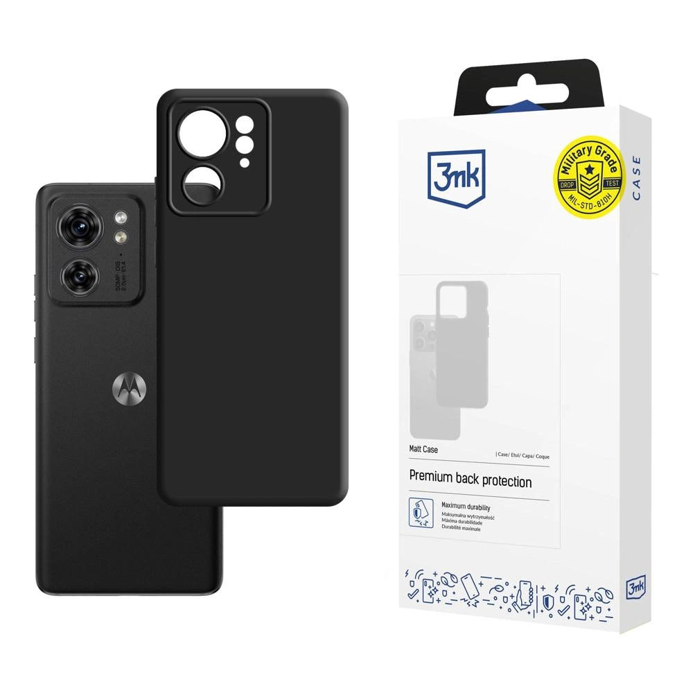 3mk Matt Case til Motorola Edge 40 - sort