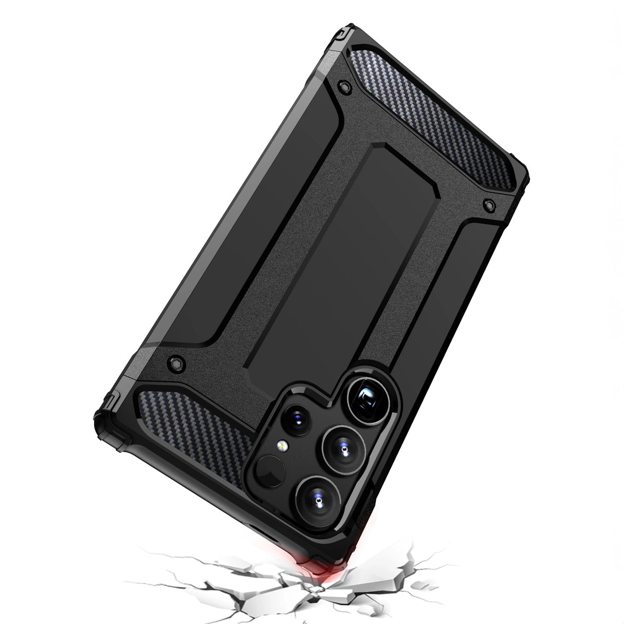 Hybrid Armor case til Samsung Galaxy S24 Ultra - sort