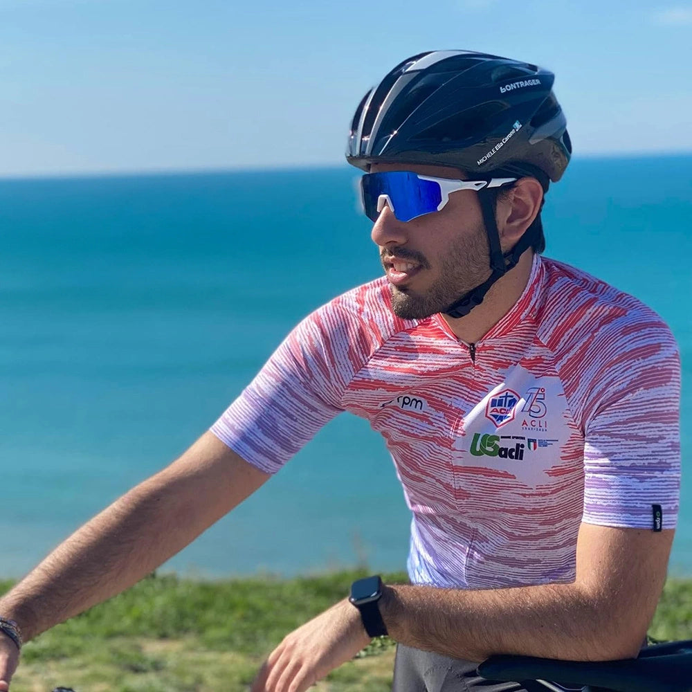 Rockbros 10183 polariserende cykelbriller - blå