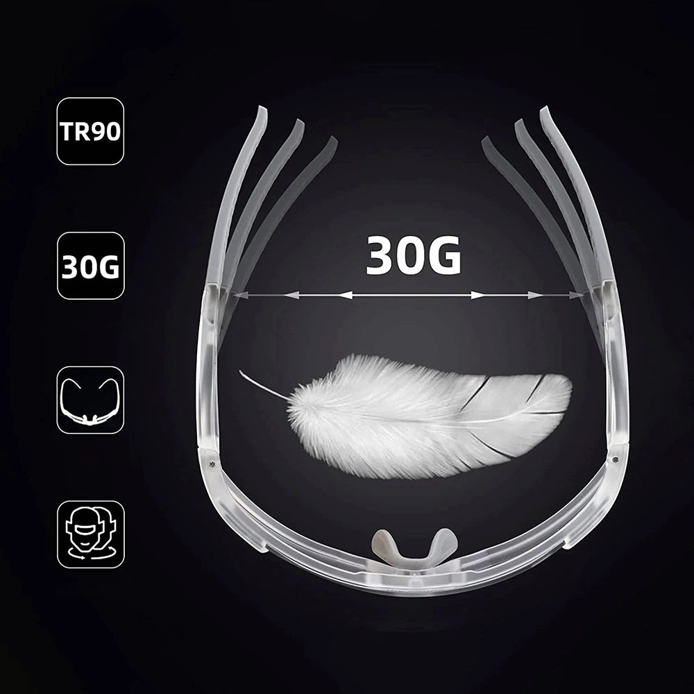 Rockbros SP291 fotokromiske UV400 cykelbriller - hvide