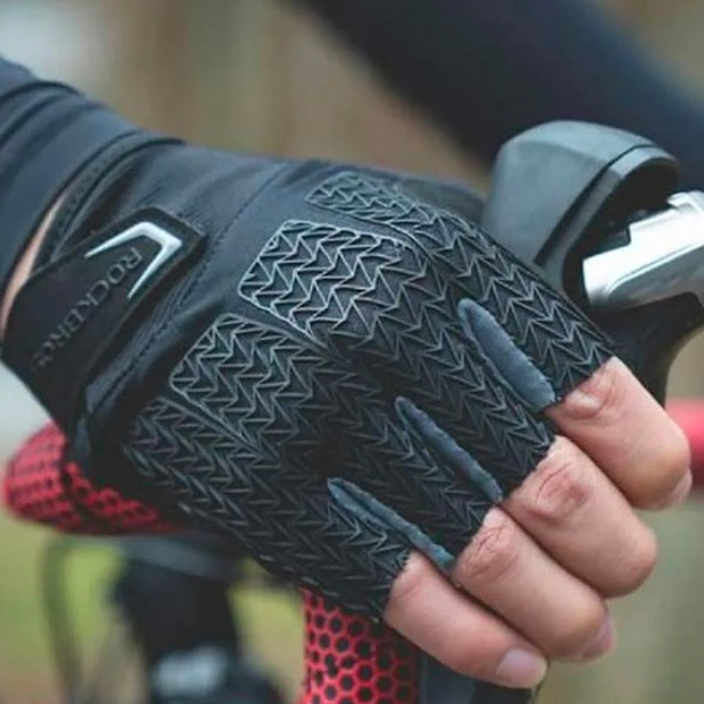 Rockbros S169BGR S cykelhandsker med gelindlæg - grå