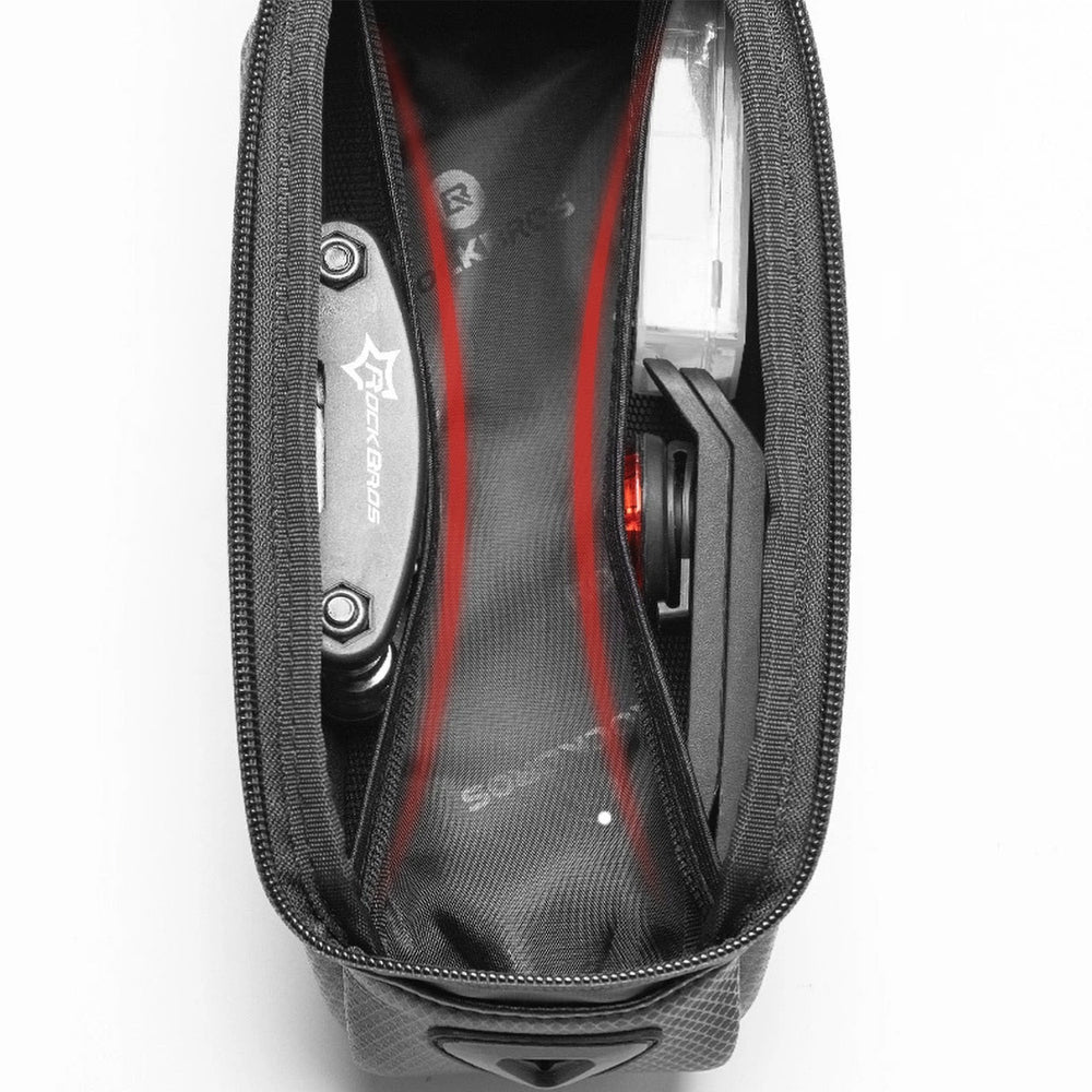 Rockbros B68-1 cykeltaske med telefonlomme, 1.7l, sort