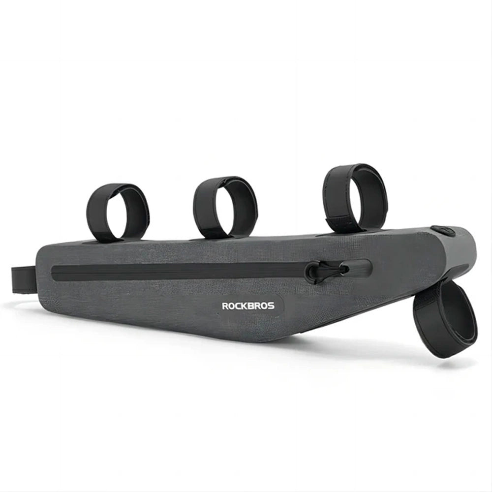 Rockbros AS-052 vandtæt cykeltaske til ramme - grå