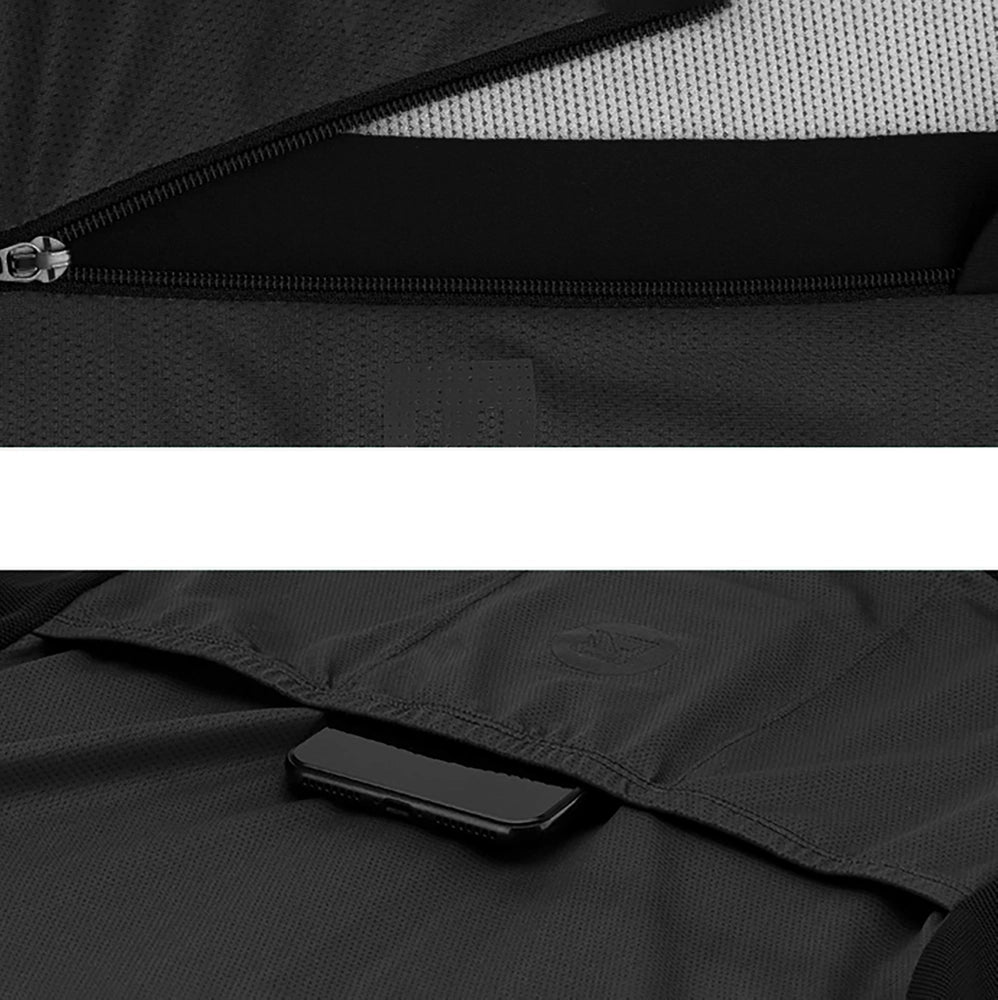 Rockbros 15120002005 Cycling Jersey with Short Sleeves XXL - Black