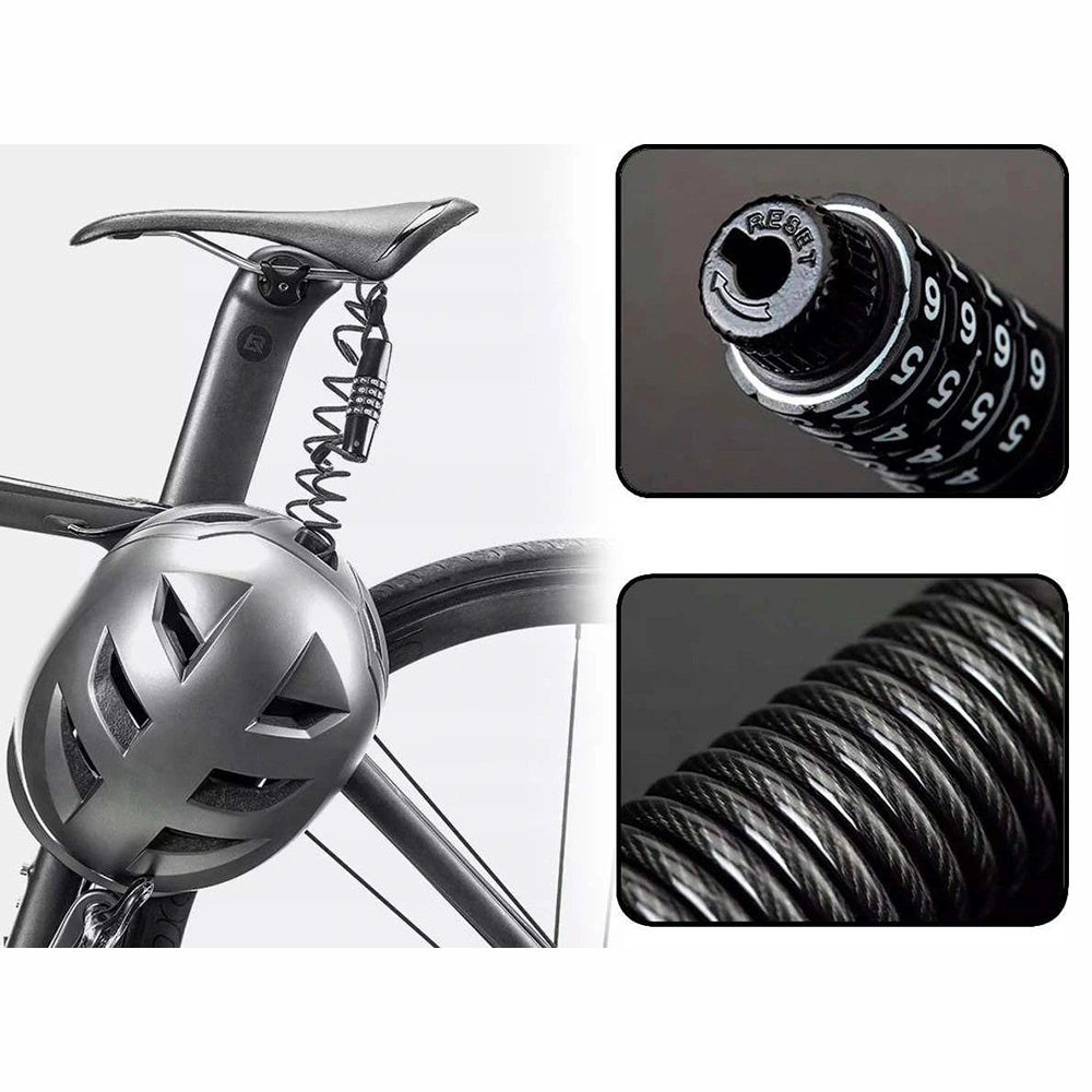 Rockbros T609 cykellås med 1,5 m kombination - sort