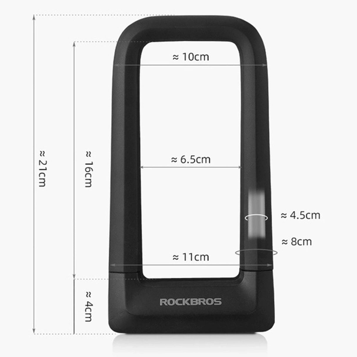 Rockbros RKS626 U-lås cykellås - sort