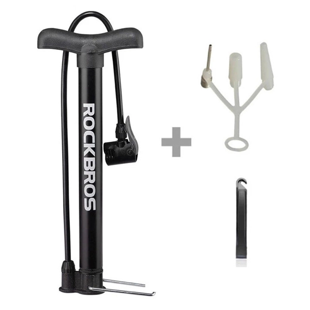 Rockbros A320 cykelpumpe til gulvet - sort