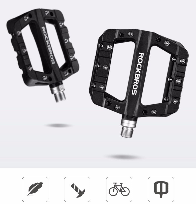 Rockbros 2017-12CBK Nylon cykelpedal sæt - sort