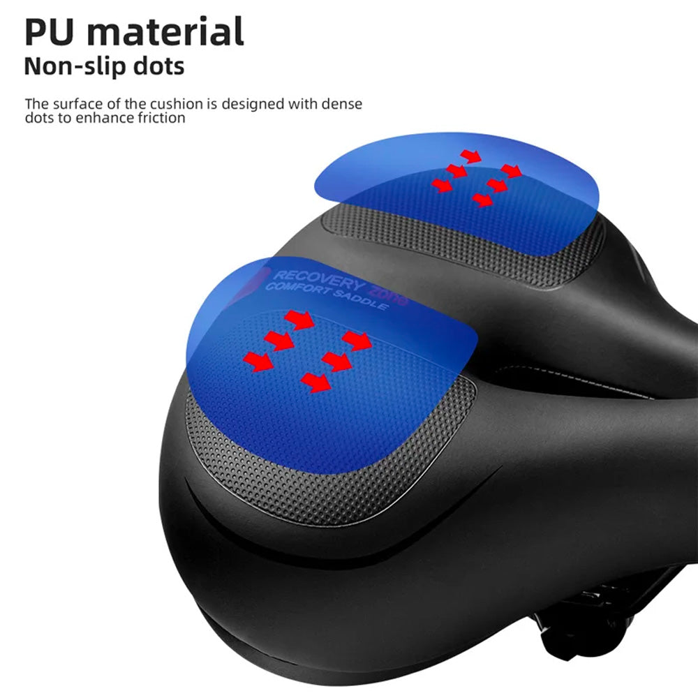 Rockbros AQ-6090R bicycle saddle - black and red