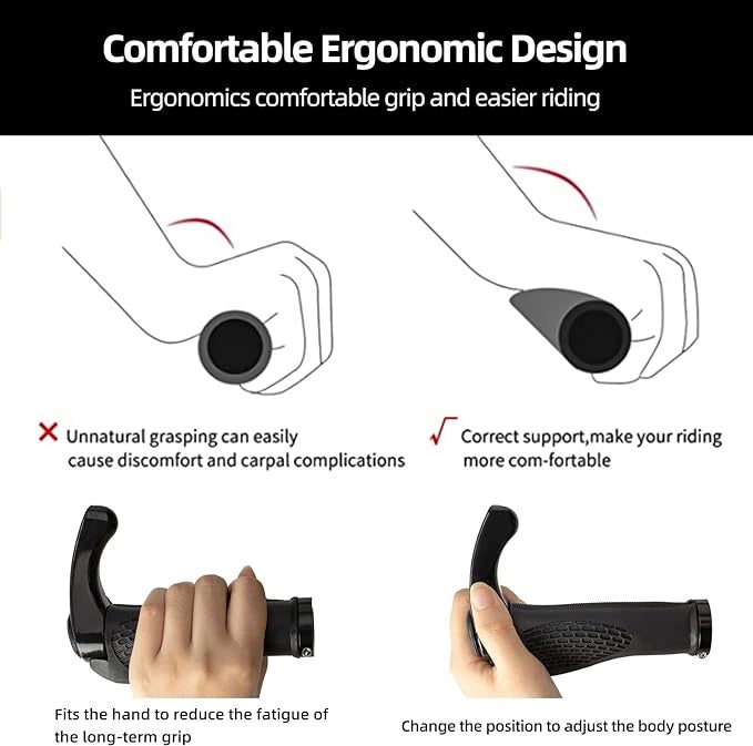 Rockbros BT1007B Cykelholder med horn - sort