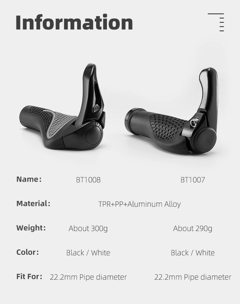 Rockbros BT1007B Cykelholder med horn - sort