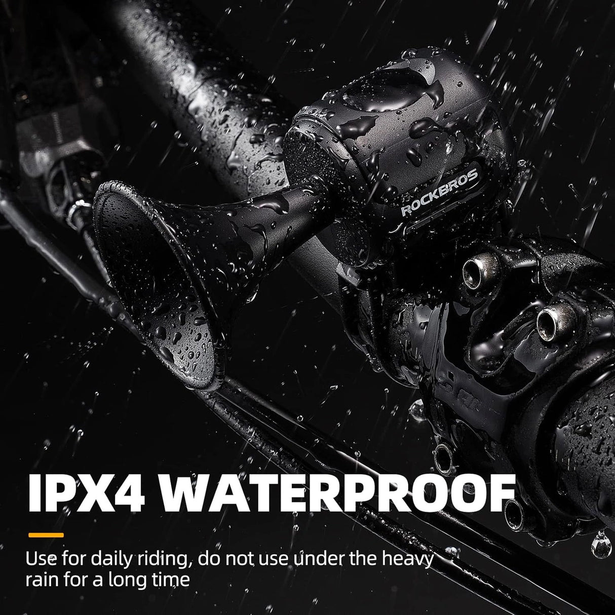 Rockbros 34210002001 elektronisk cykelklokke - sort