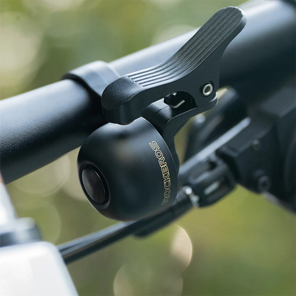 Rockbros 34210007002 cykelklokke til højre side af styret - sort
