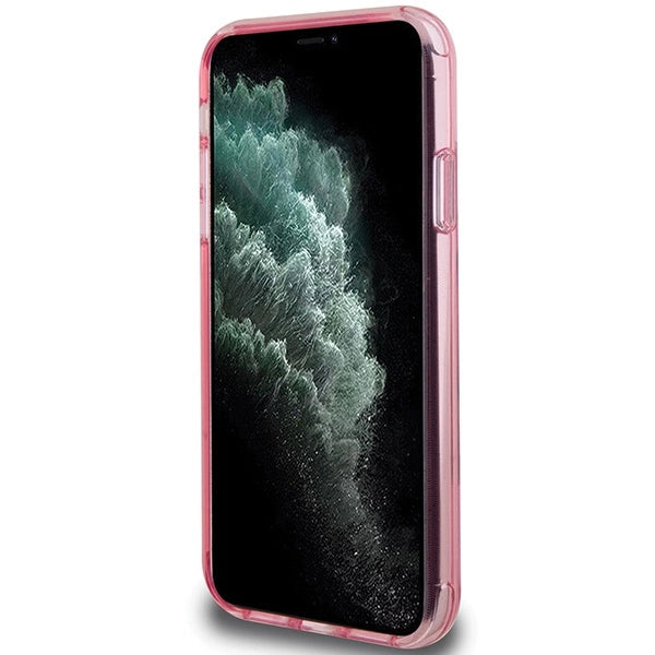 Karl Lagerfeld Ring Stand Karl&Choupette MagSafe case for iPhone 11 / Xr - pink