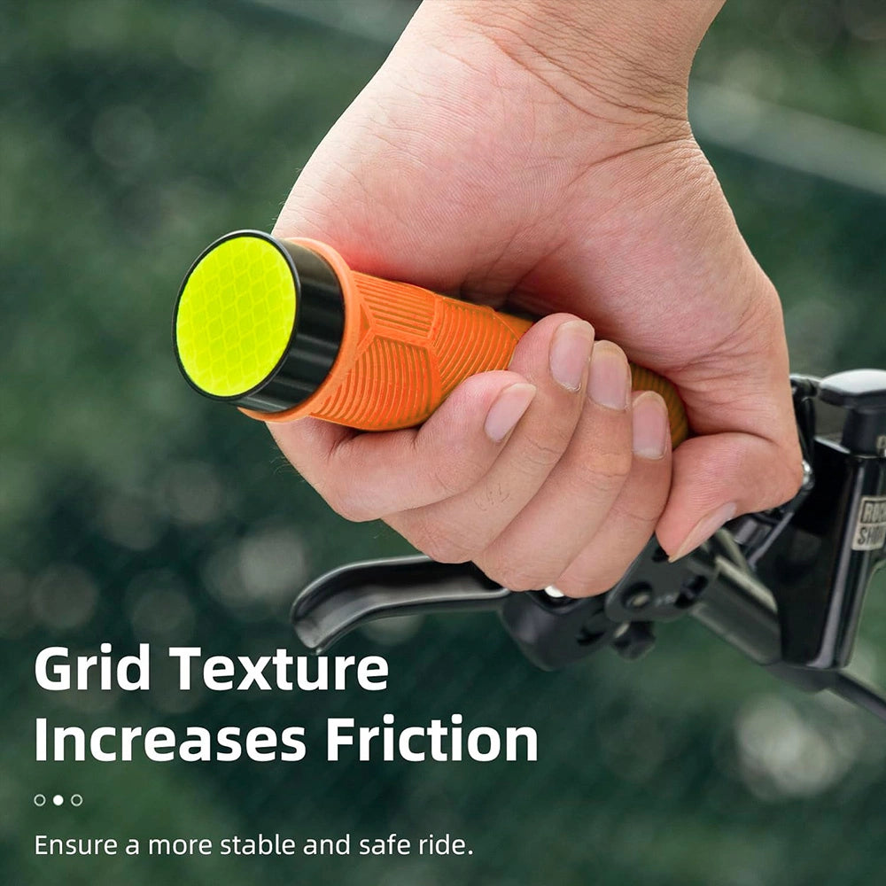 Rockbros 40720007004 cykelhåndtag med reflektor - orange