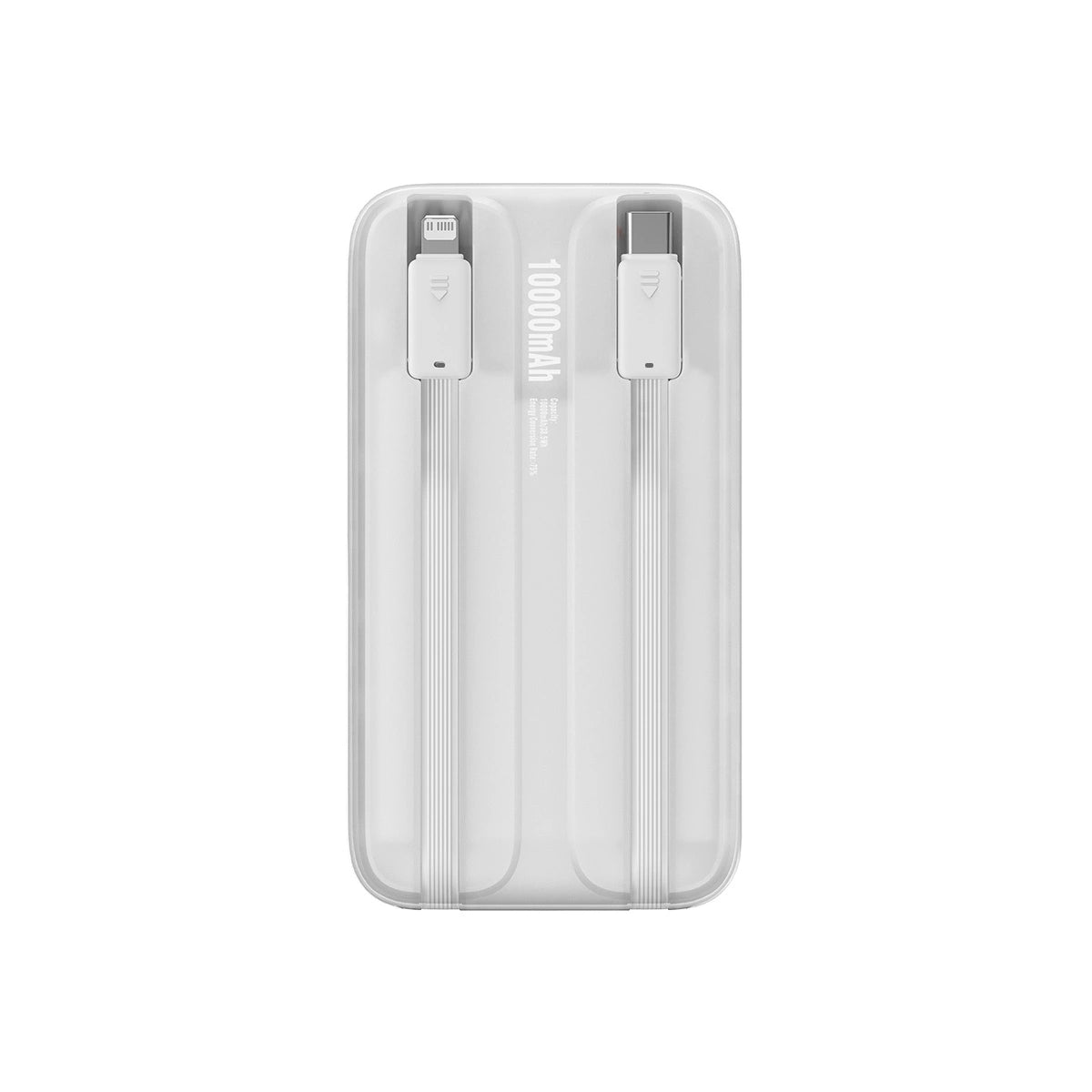 Baseus Comet Series powerbank med display 10000mAh 22.5W - hvid + USB-A - USB-C kabel