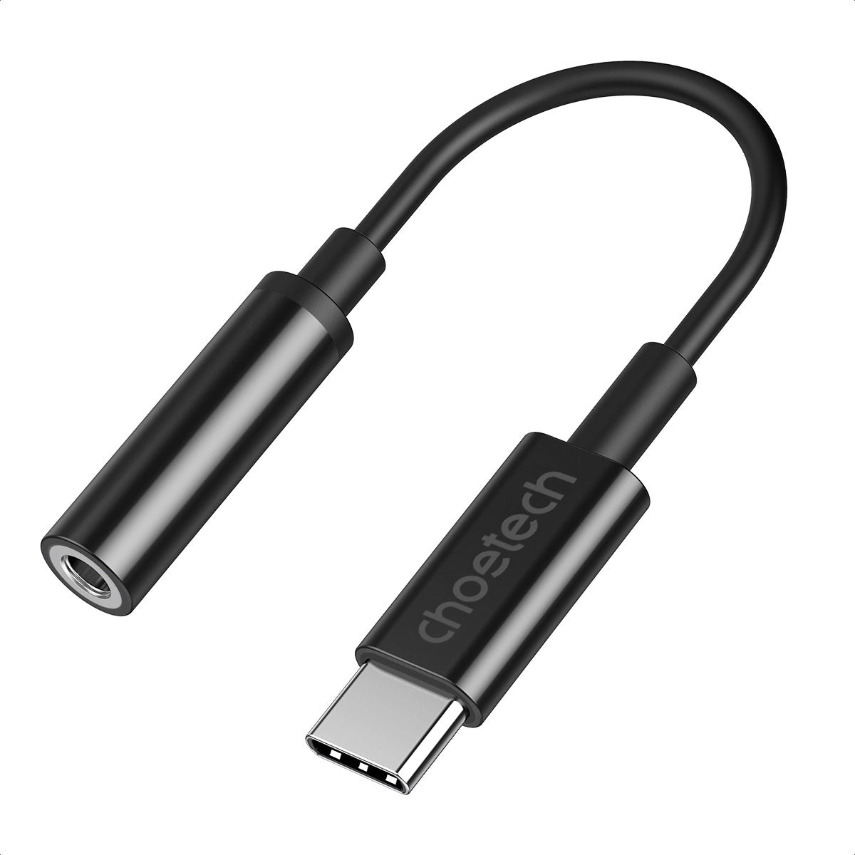 Choetech AUX003 USB-C / DC 3,5 mm lydadapter - sort