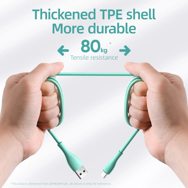 Joyroom Bowling Data Cable S-2030M8 USB-A / micro USB 3A 2m - grøn