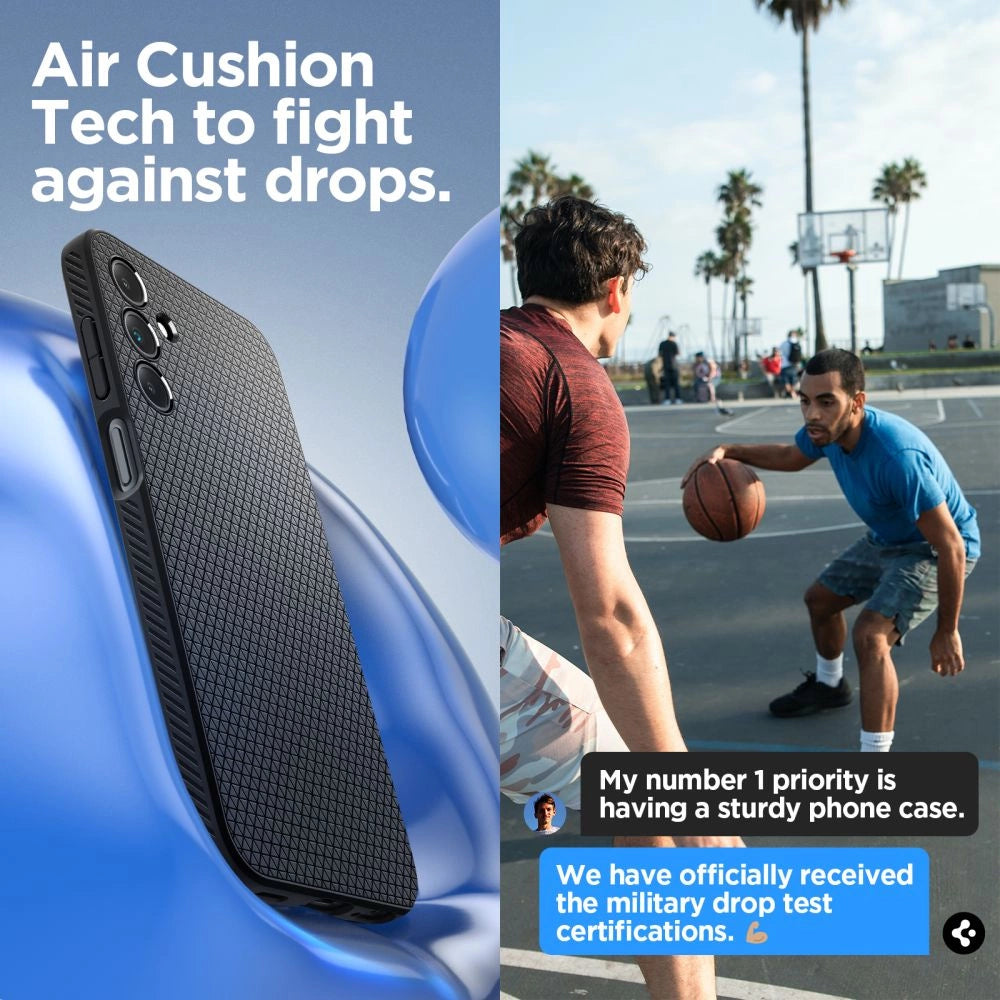 Spigen Liquid Air Case til Samsung Galaxy A15 4G / 5G - Matte Black