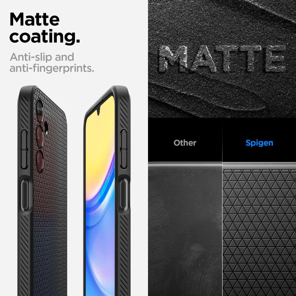 Spigen Liquid Air Case til Samsung Galaxy A15 4G / 5G - Matte Black